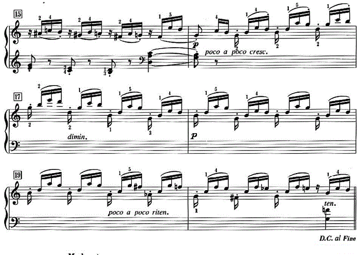 50首莱蒙钢琴练习曲 作品37（NO.45）