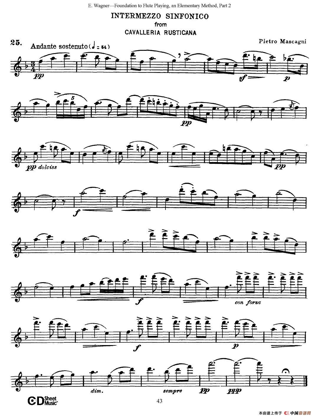 长笛演奏基础教程练习（Collection of ）长笛谱