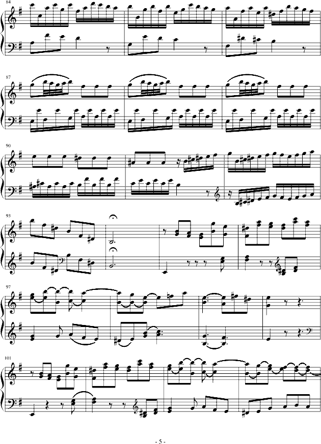 e小调奏鸣曲（H.34）钢琴谱