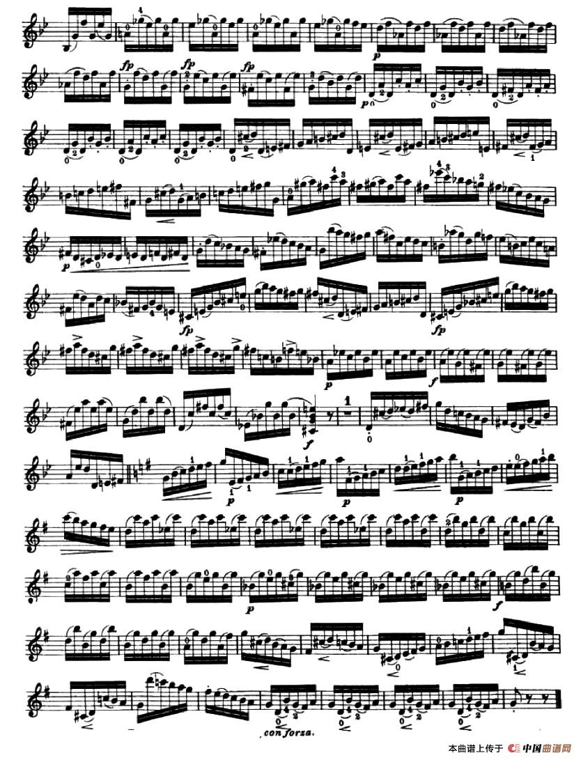 24首小提琴练习曲之22小提琴谱