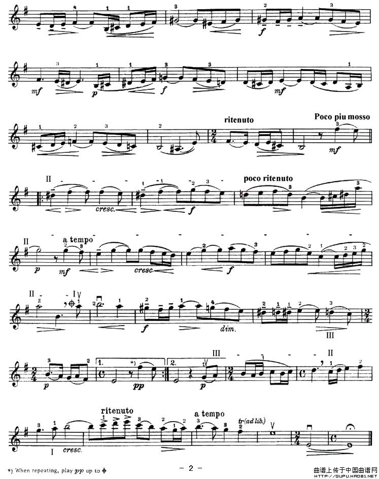 VOCALISE Op.34 No.14（版本一）小提琴谱