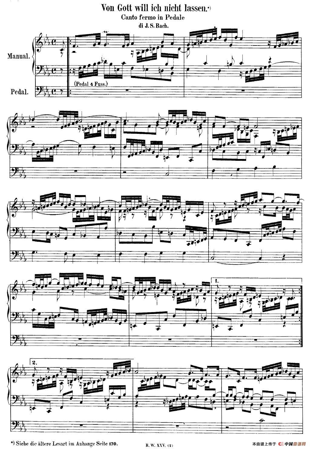 巴赫18首赞美诗前奏曲（8）（双排键电子琴）电子琴谱