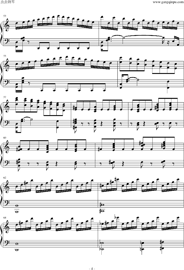 悲怆第三乐章钢琴谱