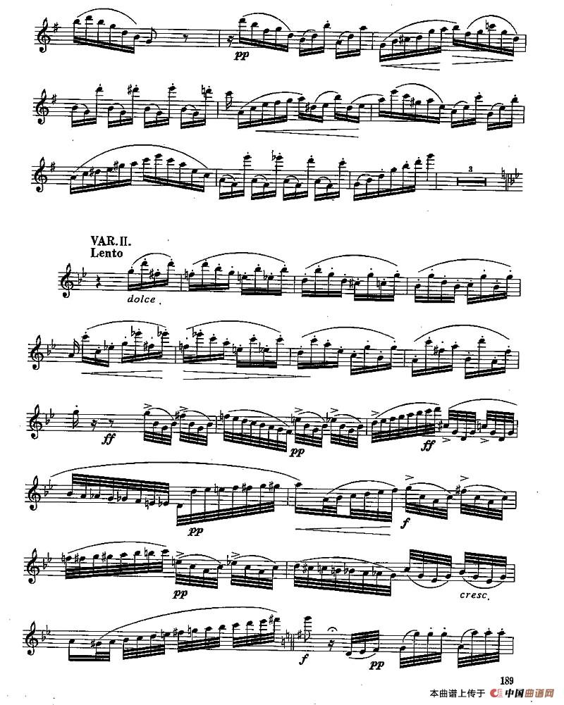 长笛九级考级曲谱（第四部分—1）长笛谱