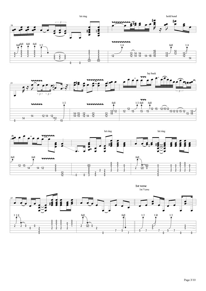 Voodoo Child (winterland)吉他谱