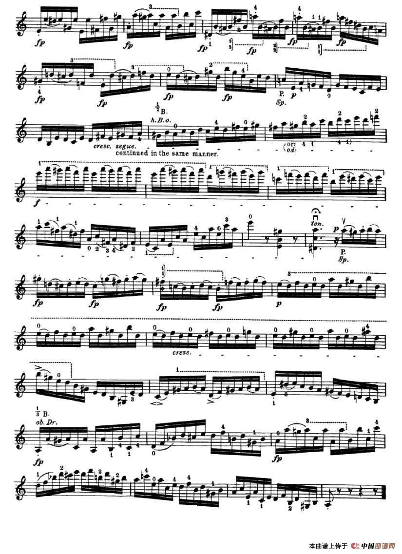 24首小提琴练习曲之2小提琴谱