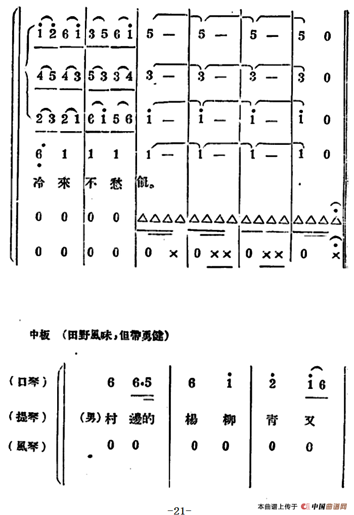 生产大合唱（二幕活报型歌剧）合唱谱