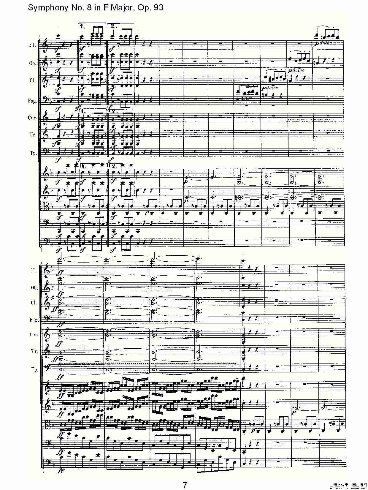 F大调第八交响曲 Op.93 第一乐章