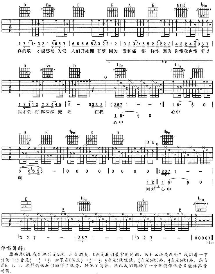 摩尔舞曲（古典吉他）吉他谱