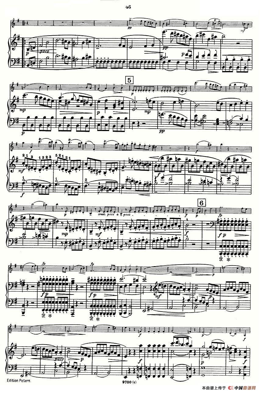 Violin SonataNo.4第四小提琴奏鸣曲小提琴谱