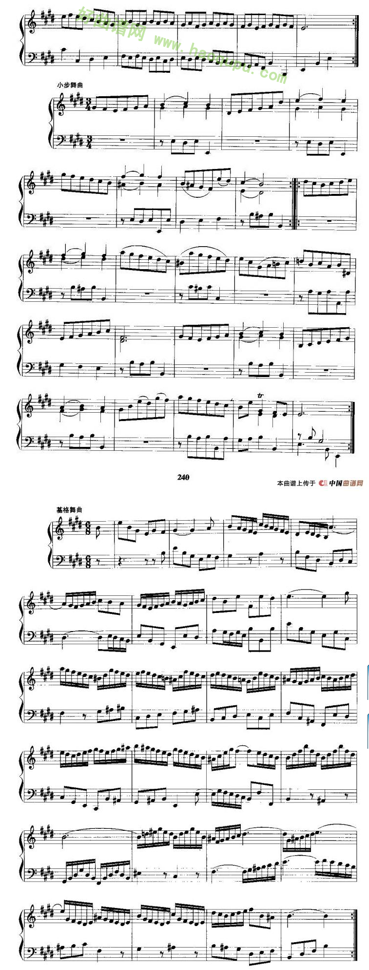 《第六法国组曲》 手风琴曲谱第6张