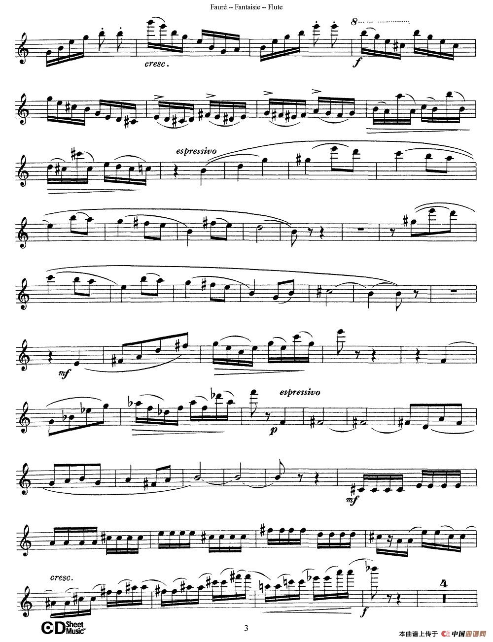 Fantaisie Op.79（幻想曲 作品79号）长笛谱1