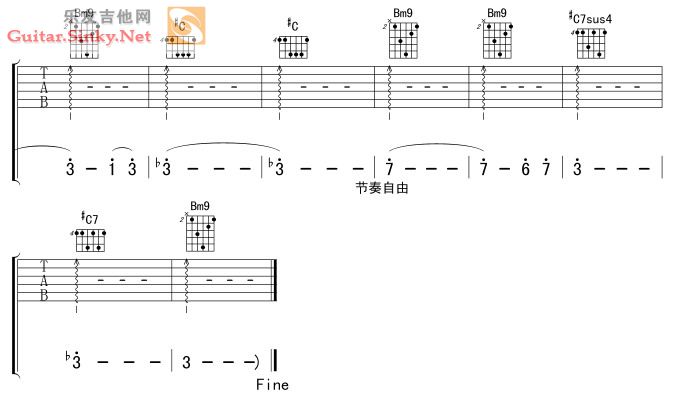 如果这都不算爱 Ver8吉他谱