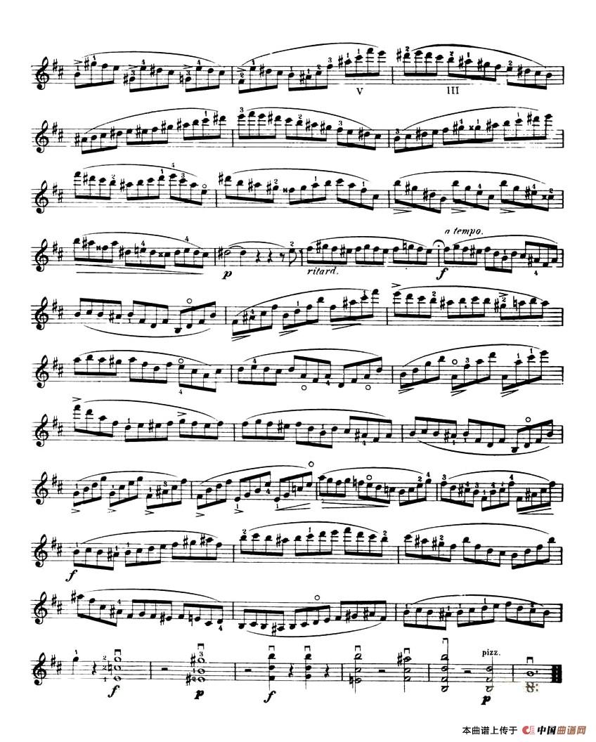 开塞（KAYSER 36首小提琴练习曲之35）小提琴谱