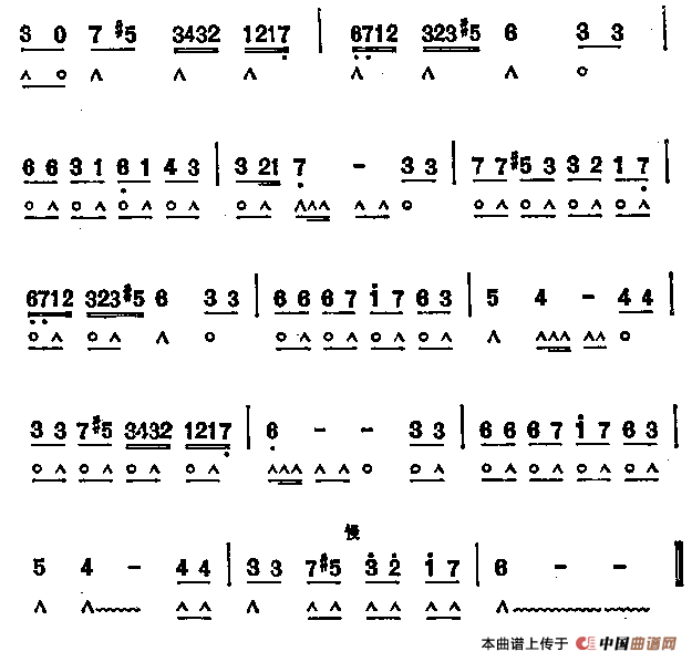 在路旁（巴西民歌）口琴谱