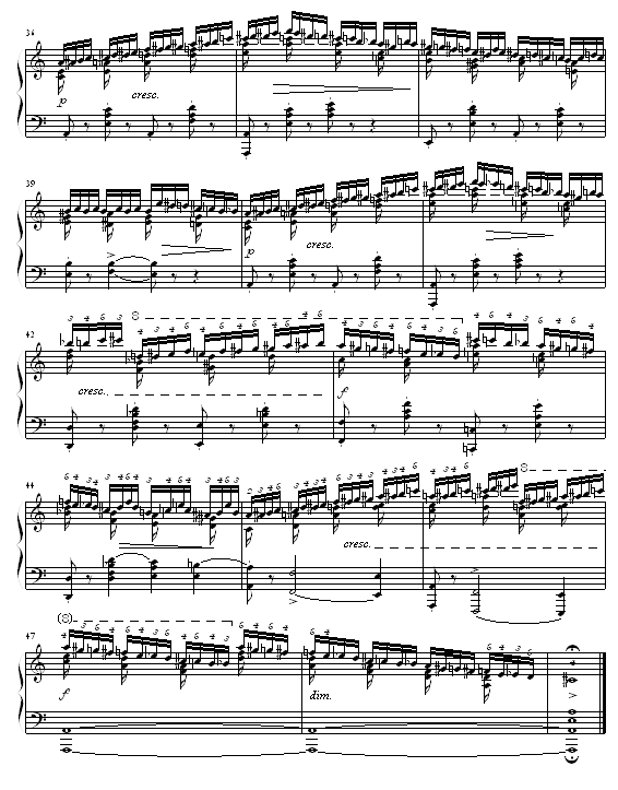 半音练习曲钢琴谱