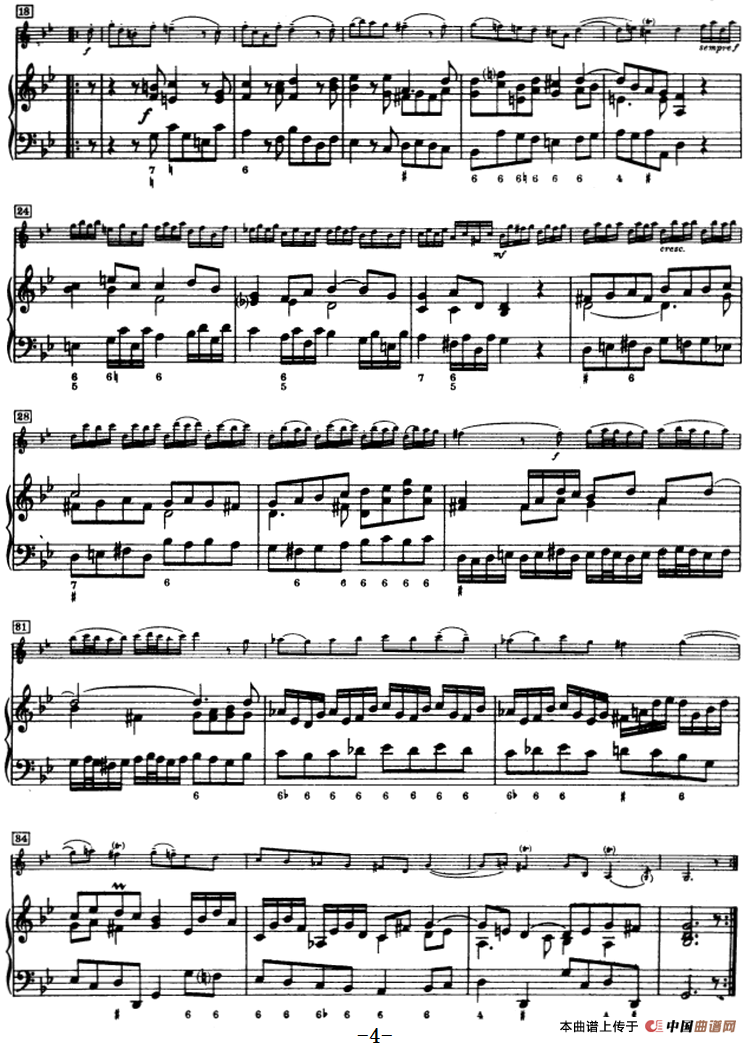 第二奏鸣曲（小提琴+钢琴）小提琴谱