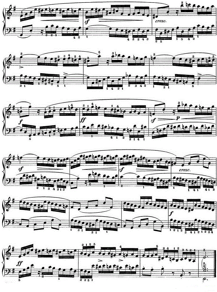 巴赫《平均律钢琴曲集·第一卷》之赋格曲（NO.10）