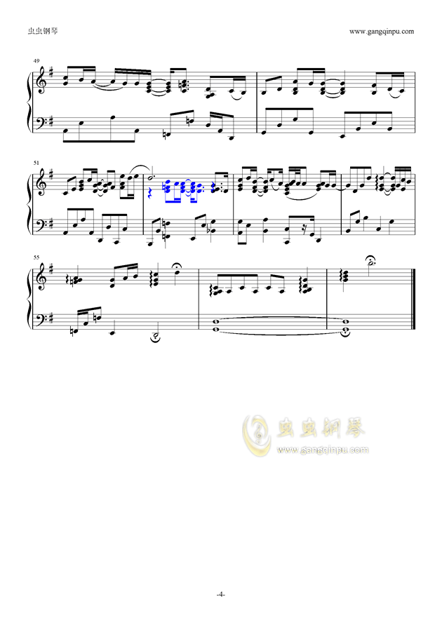 Reset钢琴谱