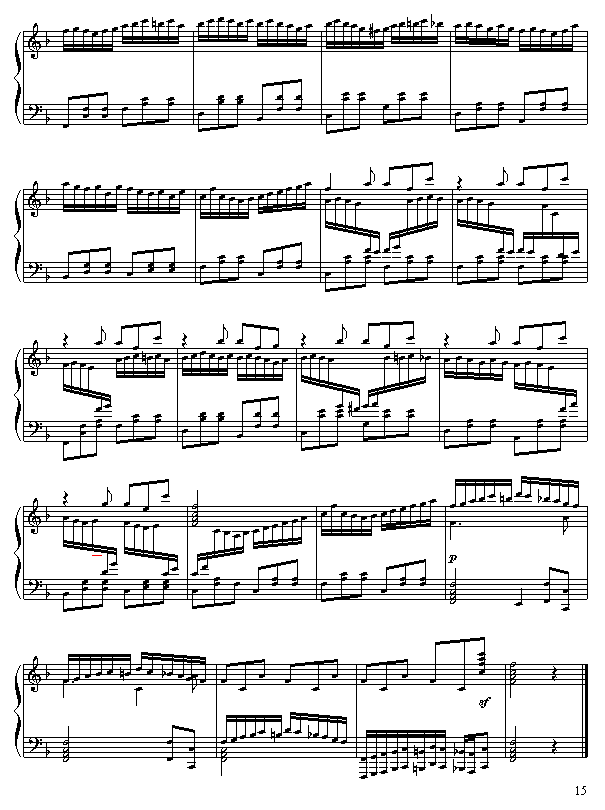 田园钢琴曲钢琴谱