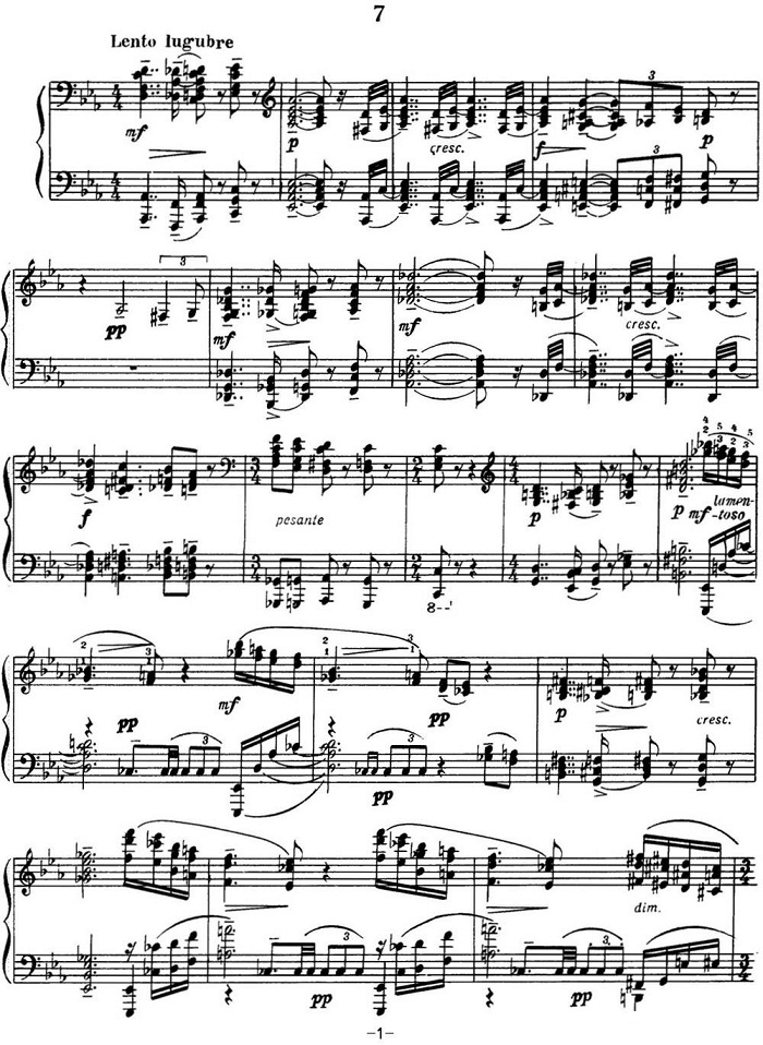 拉赫玛尼诺夫 音画练习曲15或16 Etudes tableaux Op.39 No.7