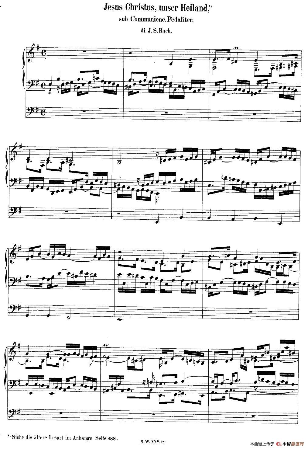 巴赫18首赞美诗前奏曲（15）（双排键电子琴）电子琴谱