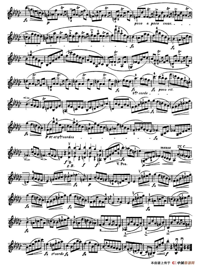 24首小提琴练习曲之14小提琴谱