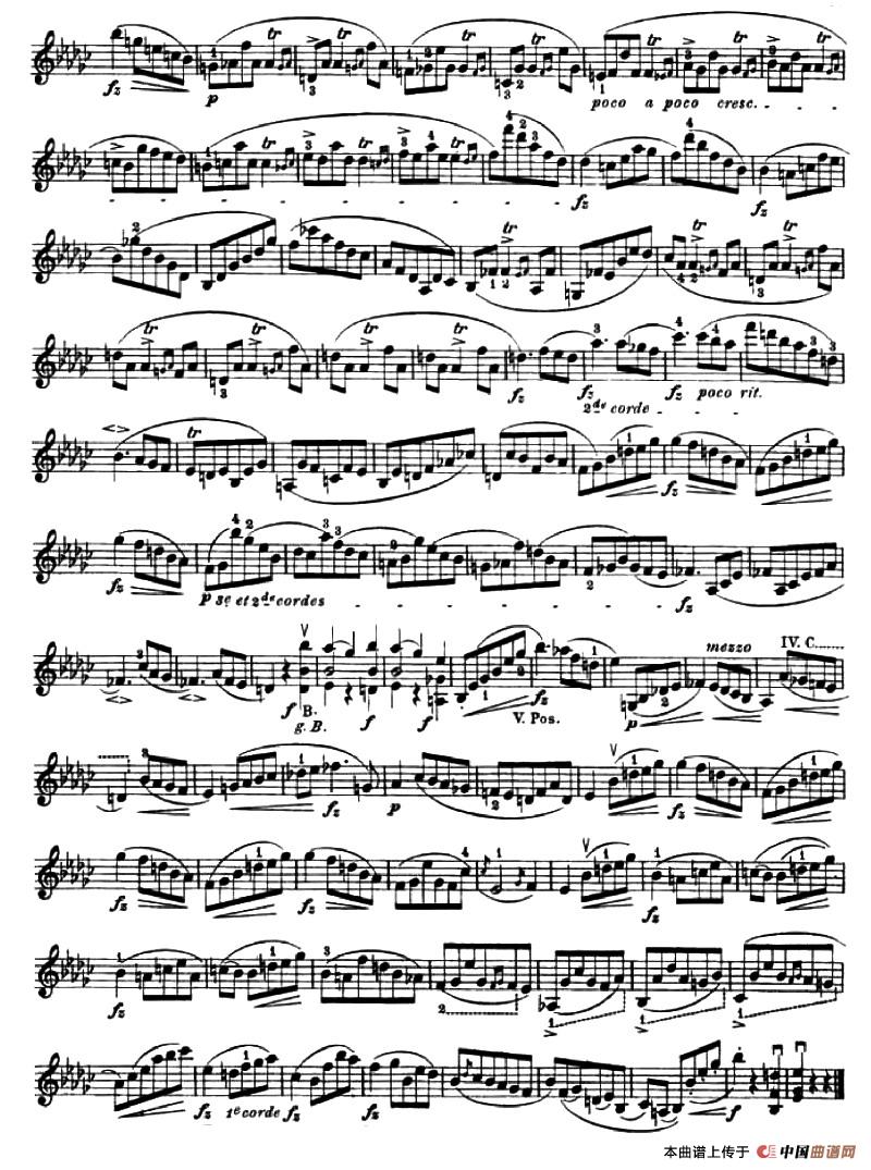 24首小提琴练习曲之14小提琴谱