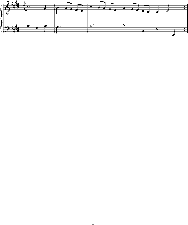 E大调第六小步舞曲钢琴谱