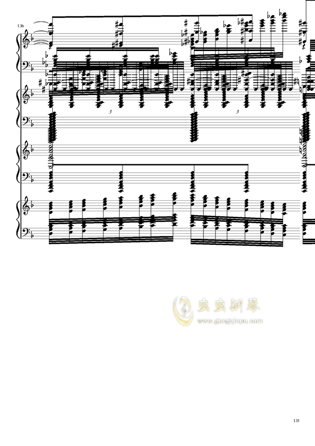 EX死亡华尔兹钢琴谱