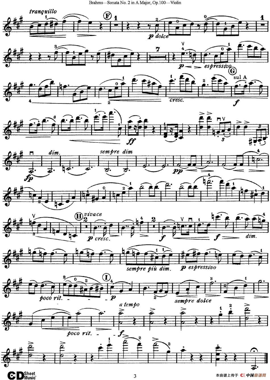 Violin Sonata No.2 in A Major Op.100