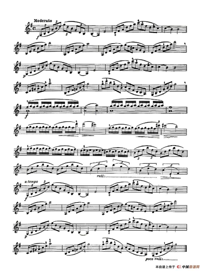 36首容易旋律作品.48小提琴谱