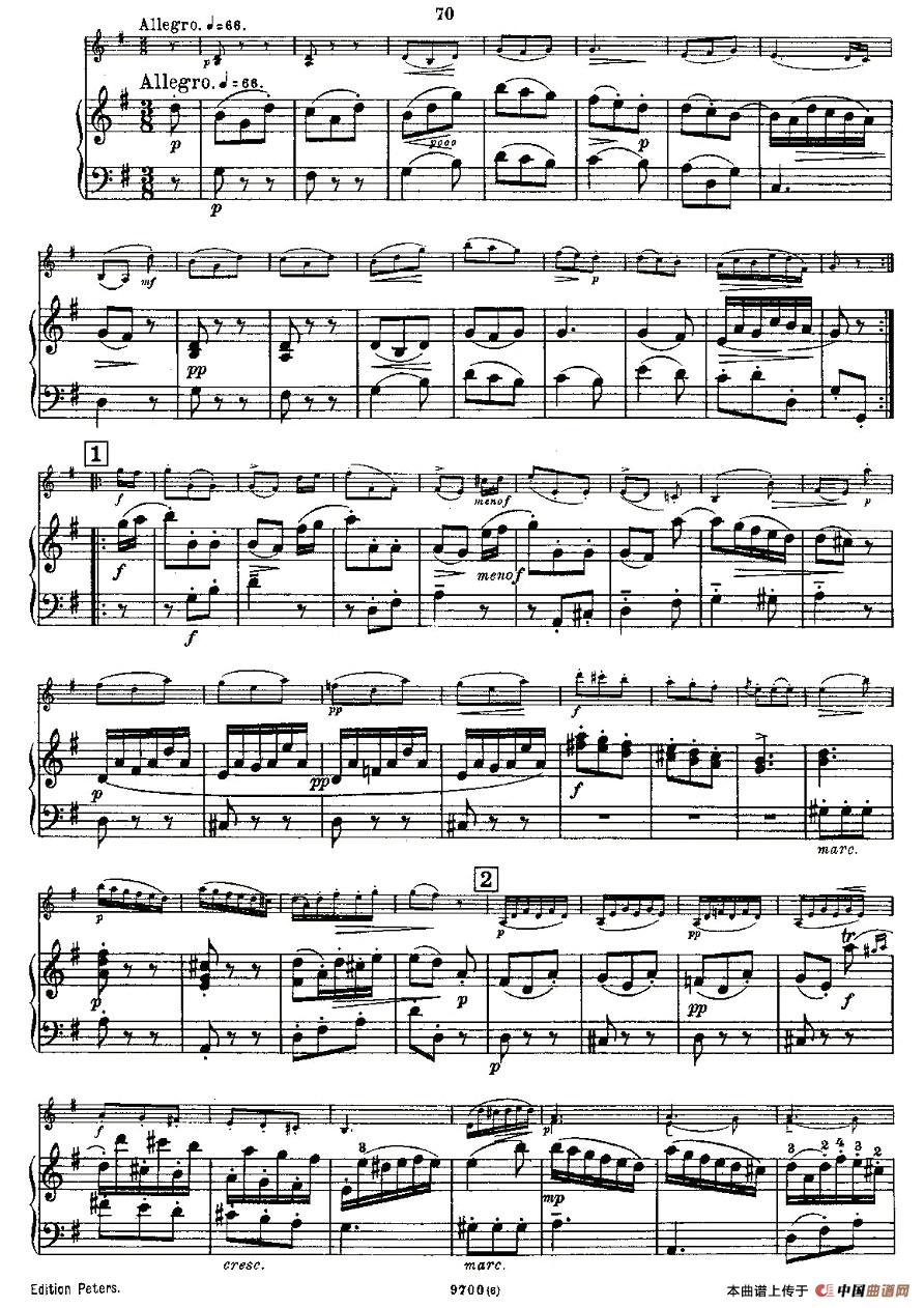 Mozart - Violin Sonata No.6, KV. 301（第六小提琴奏鸣曲