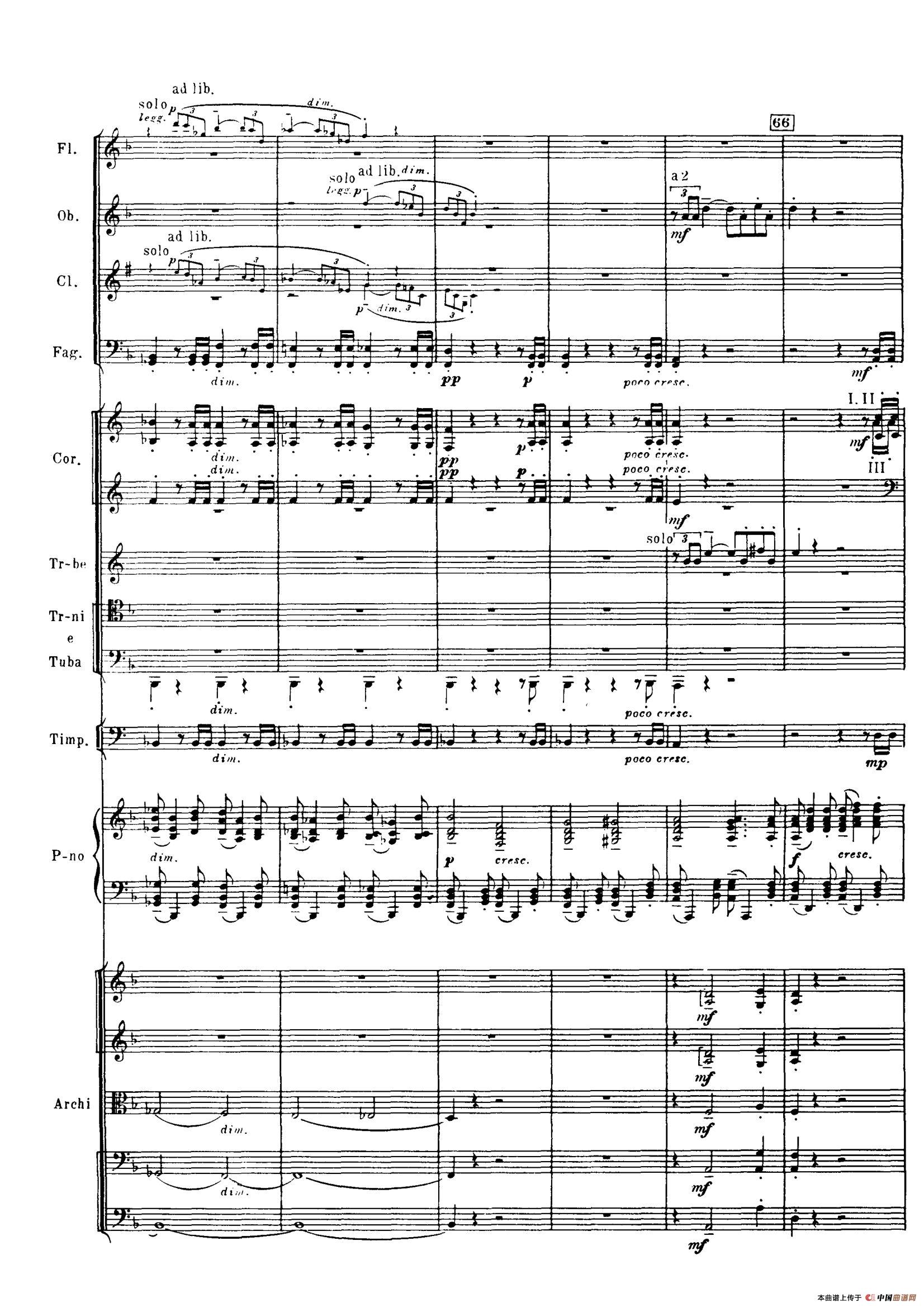 拉赫玛尼诺夫第三钢琴协奏曲总谱完整版（P101—