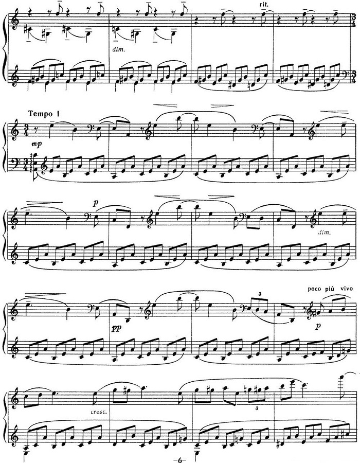 拉赫玛尼诺夫 音画练习曲10或11 Etudes tableaux Op.39 No.2