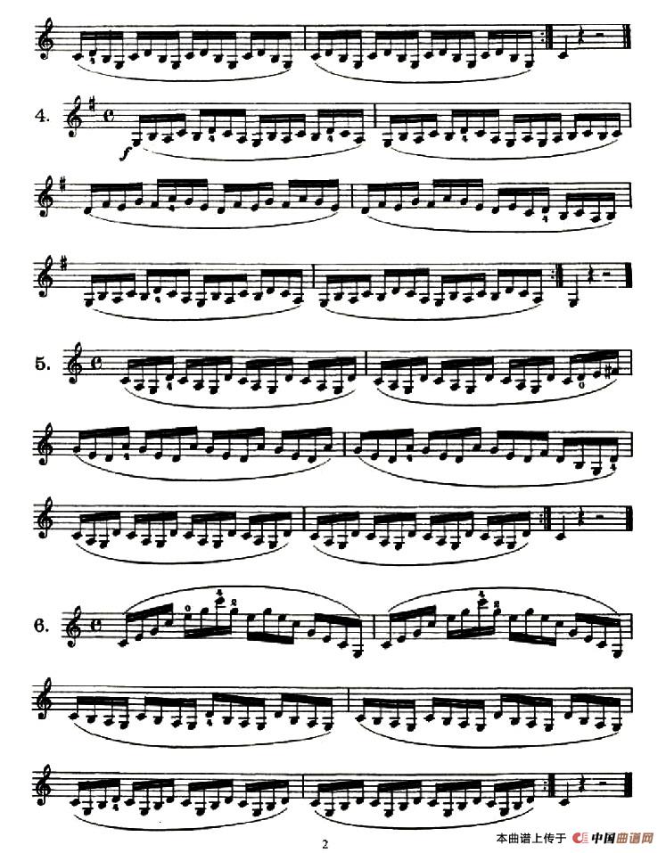 Op. 74（小提琴技巧练习1——12）小提琴谱