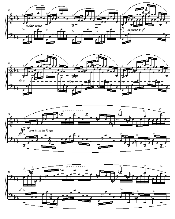 琶音练习曲钢琴谱