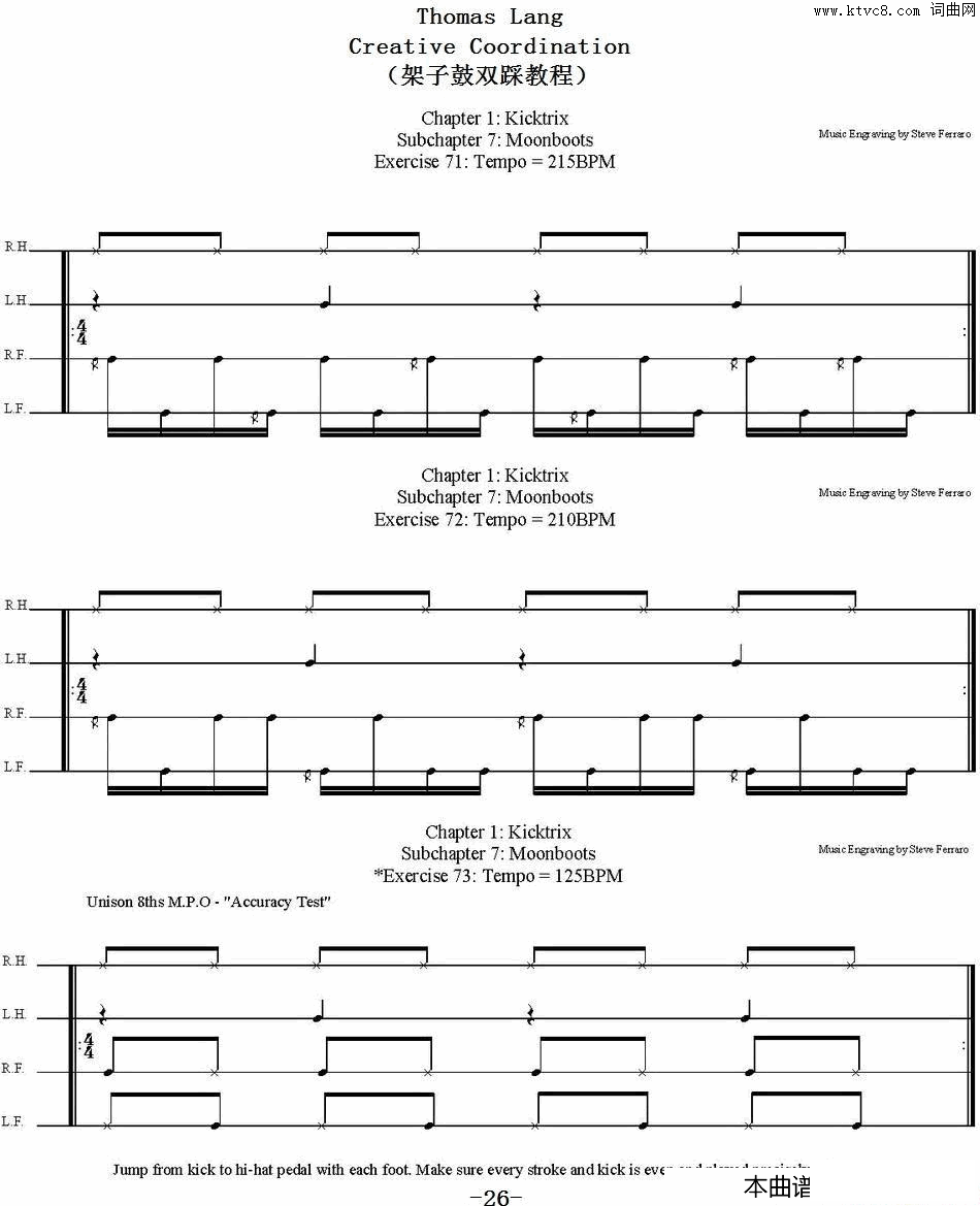 ThomasLang-CreativeCoordination架子鼓双踩教程P26-50(Thomas Lang - Creative Coordination架子鼓双踩教程P26-50)