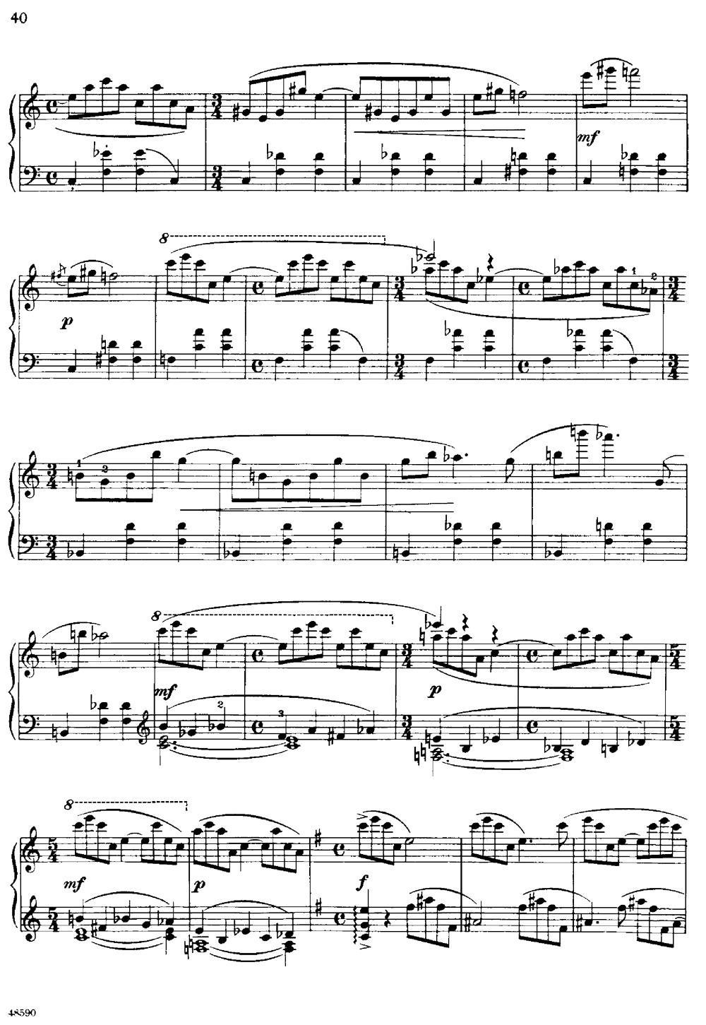 钢琴曲谱 降e小调钢琴奏鸣曲 op.26 v.2