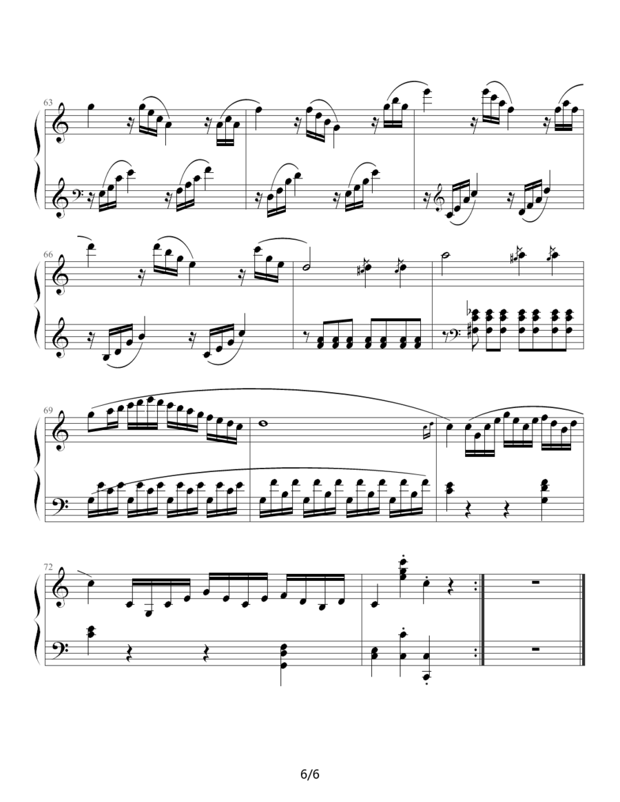 钢琴曲谱 奏鸣曲 Sonatas K.545（Mozart 制谱版）