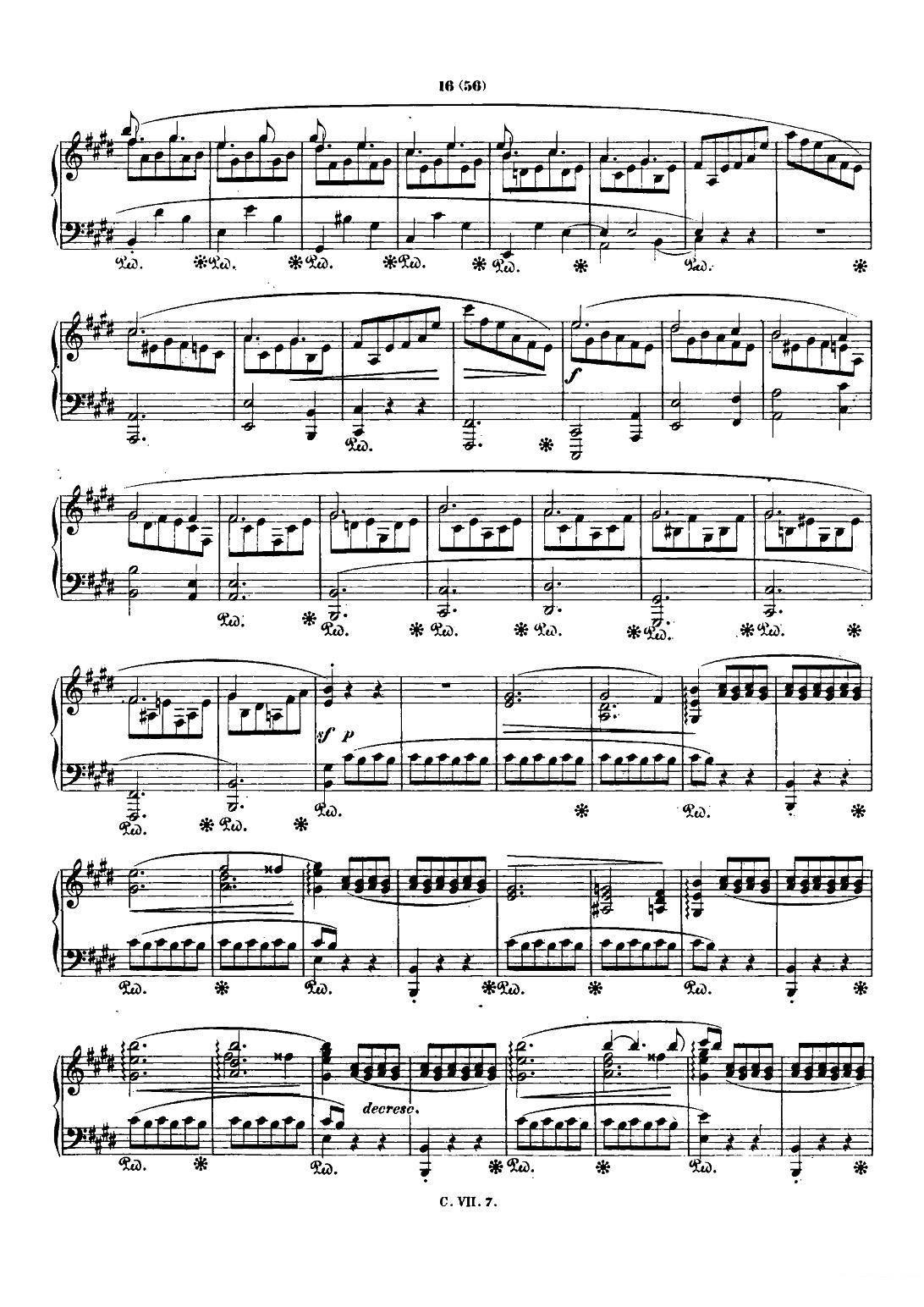钢琴曲谱 钢琴谐谑曲Chopin Scherzo（No.4 E大调，Op.54）