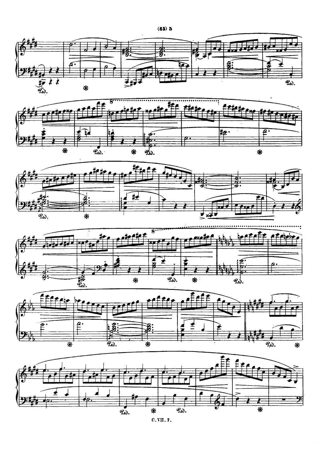 钢琴曲谱 钢琴谐谑曲Chopin Scherzo（No.4 E大调，Op.54）