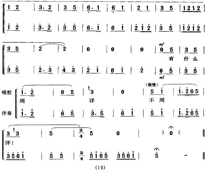京剧戏曲谱 想当初老子的队伍才开张（《沙家滨·智斗》唱段）